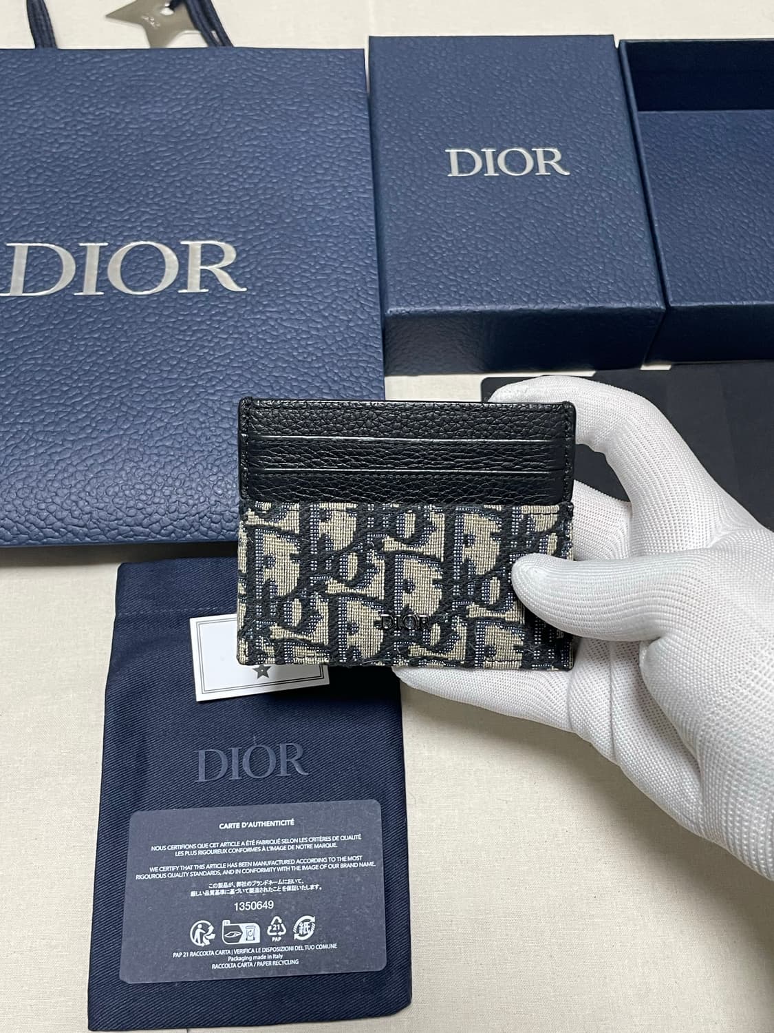 새상품급) 디올 오블리크 자카드 카드지갑 [os] 상품이미지2