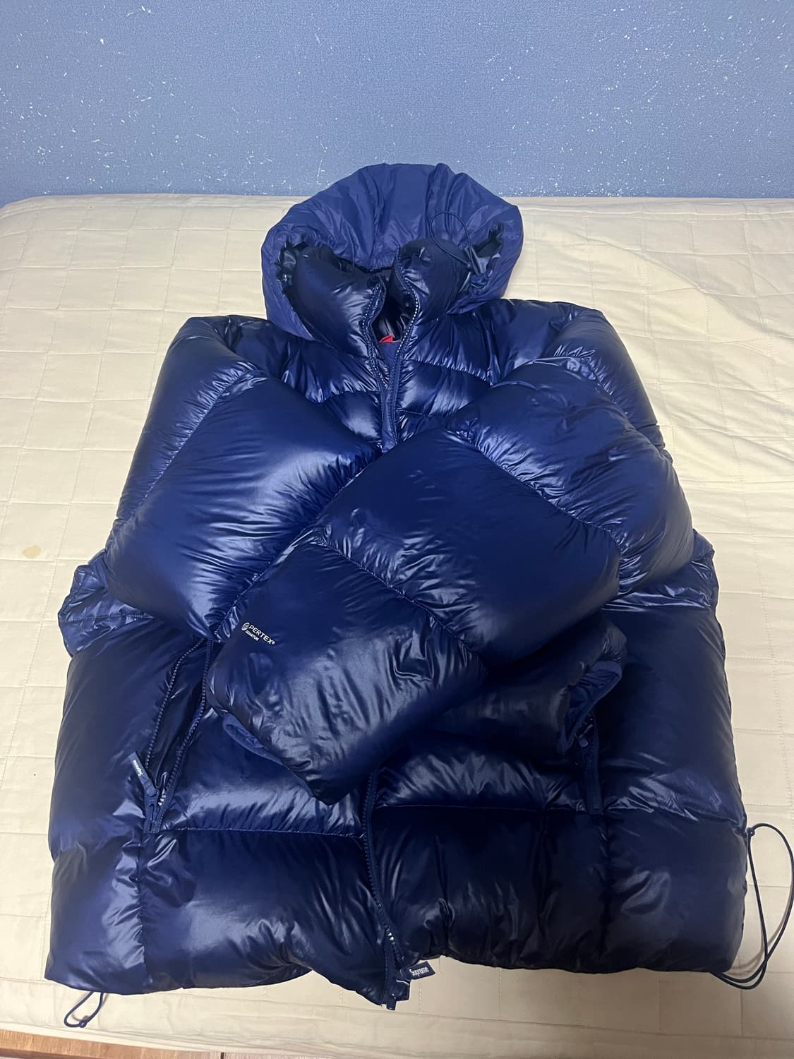 슈프림 패더웨이트 다운 퍼퍼 자켓 네이비 색상 XXL 사이즈 상품이미지2