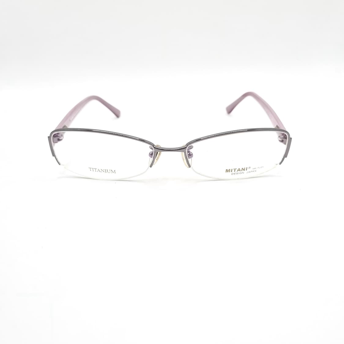 데드스탁 사각 라운드 티타늄 반무테 안경 332 상품이미지2