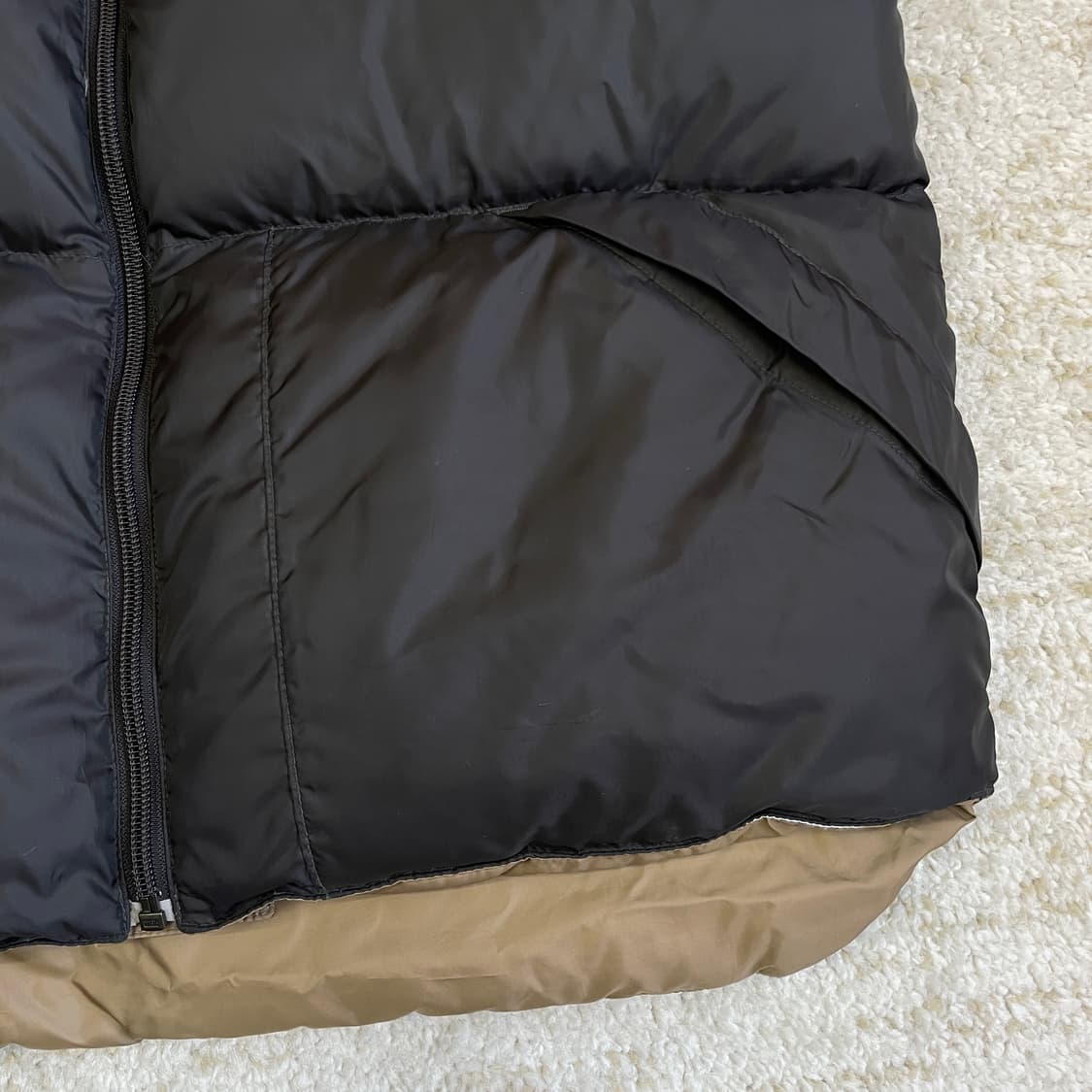 [M]00s L.L Bean 구스 다운 리버시블 패딩 베스트 조끼 상품이미지3