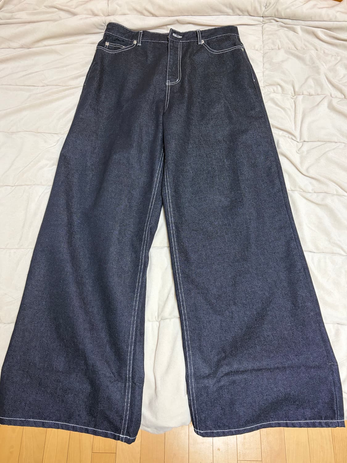 락케이크 Hem Point Wide Jeans 상품이미지6