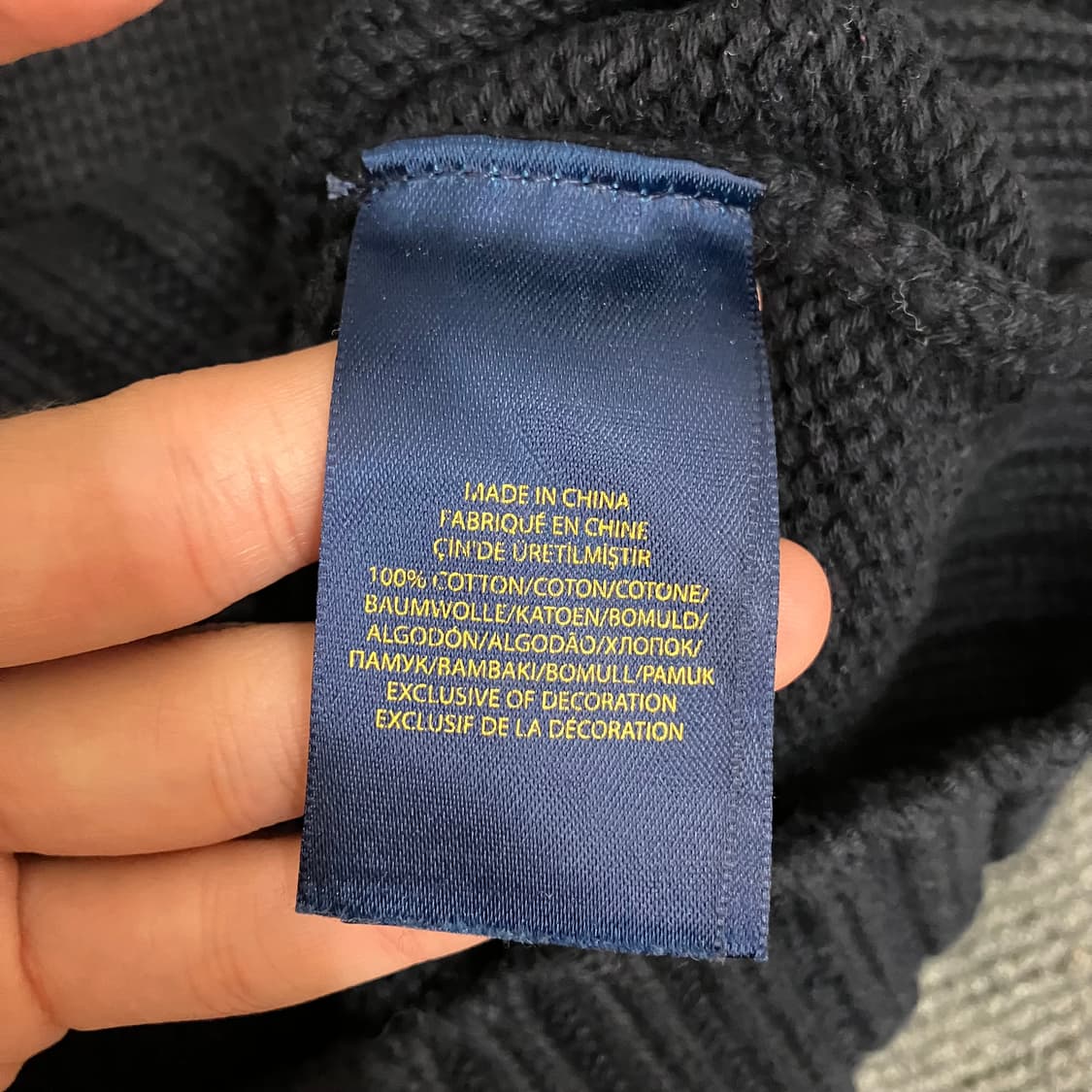 N201 폴로 빅포니 코튼 니트 상품이미지3