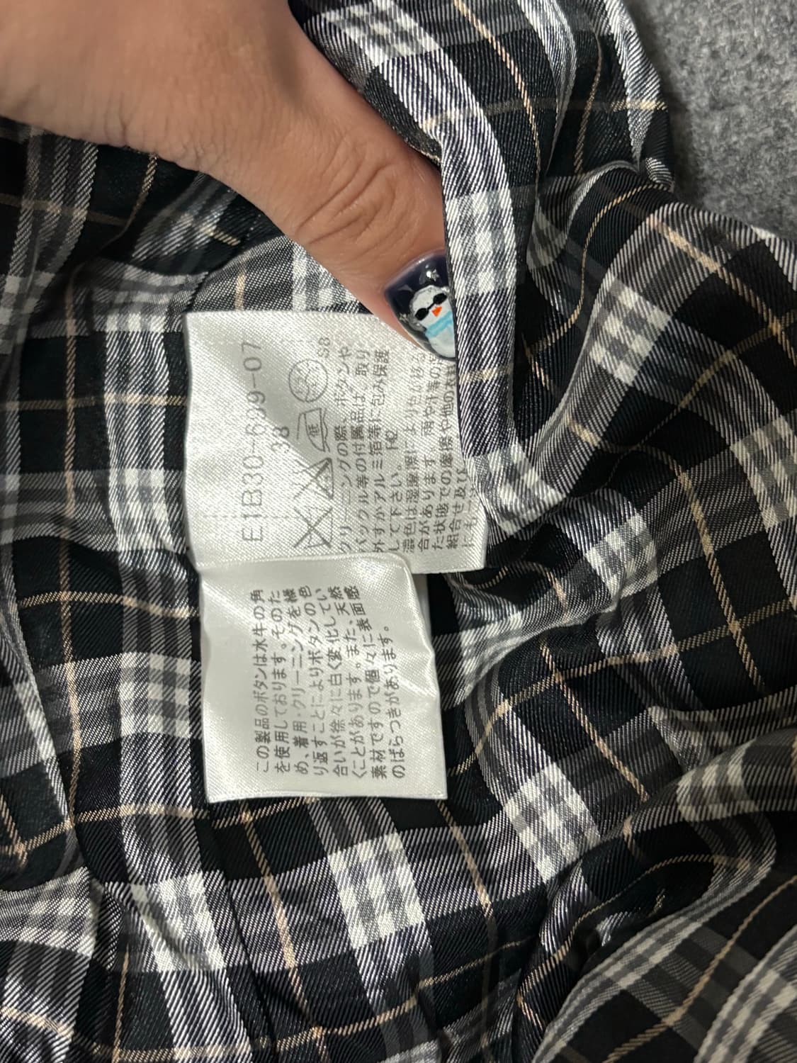 버버리 하이넥 하프코트. 그레이. 상품이미지7