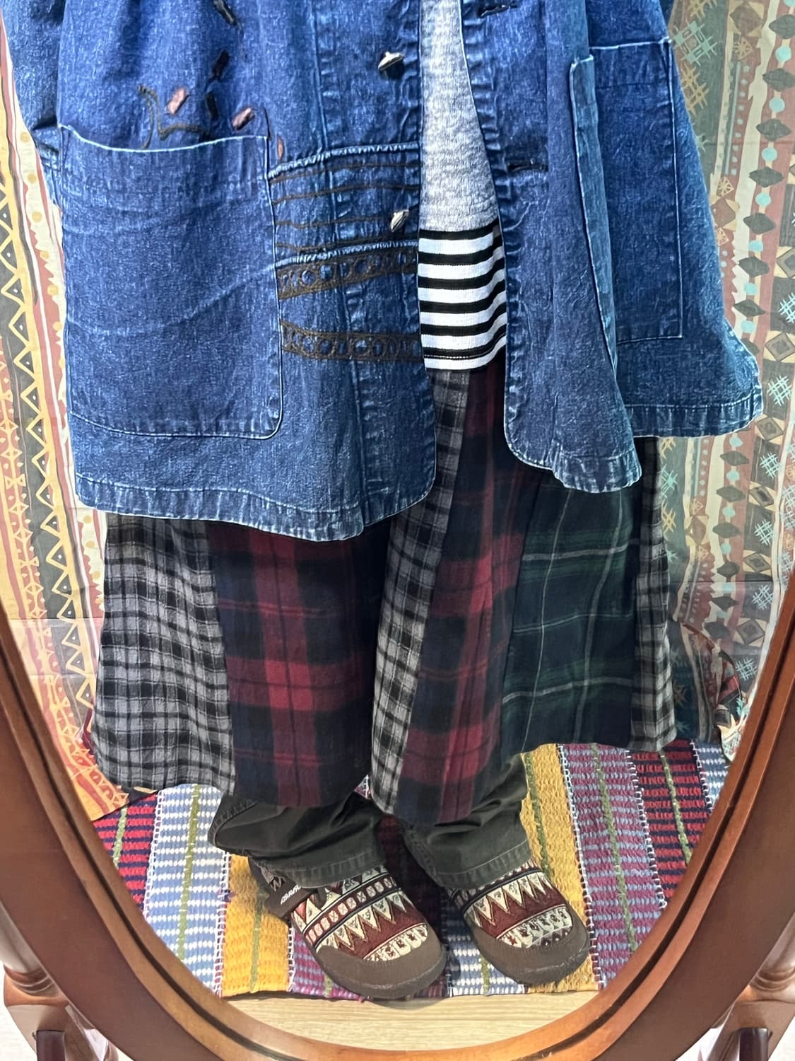 오버사이즈 데님 재킷 코디 상품이미지4