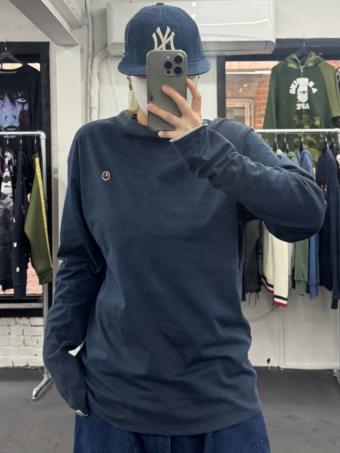 베이프 원포인트 리버시블 롱슬리브 상품이미지2