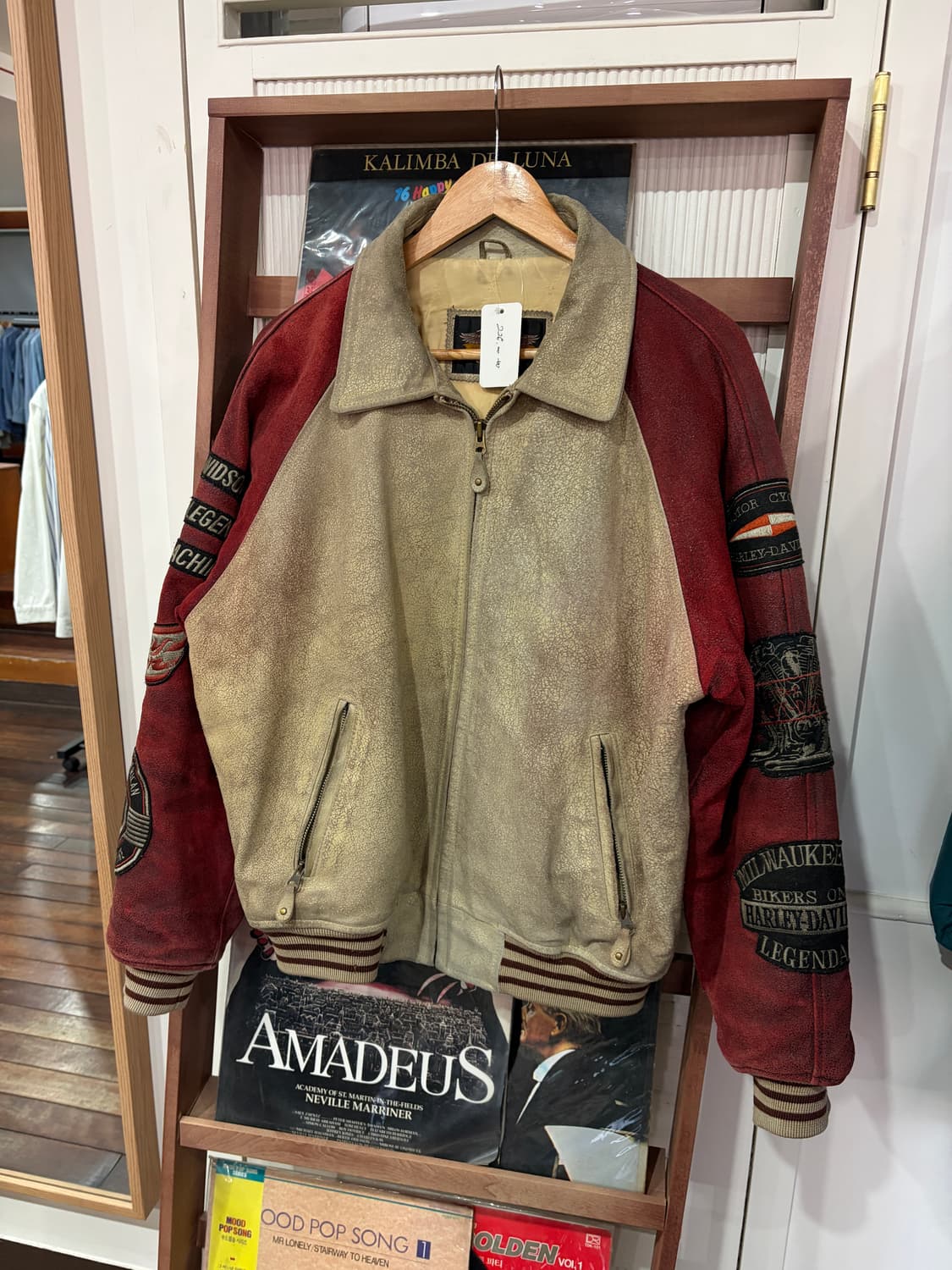 할리데이비슨 패치 카우 레더 자켓 상품이미지1