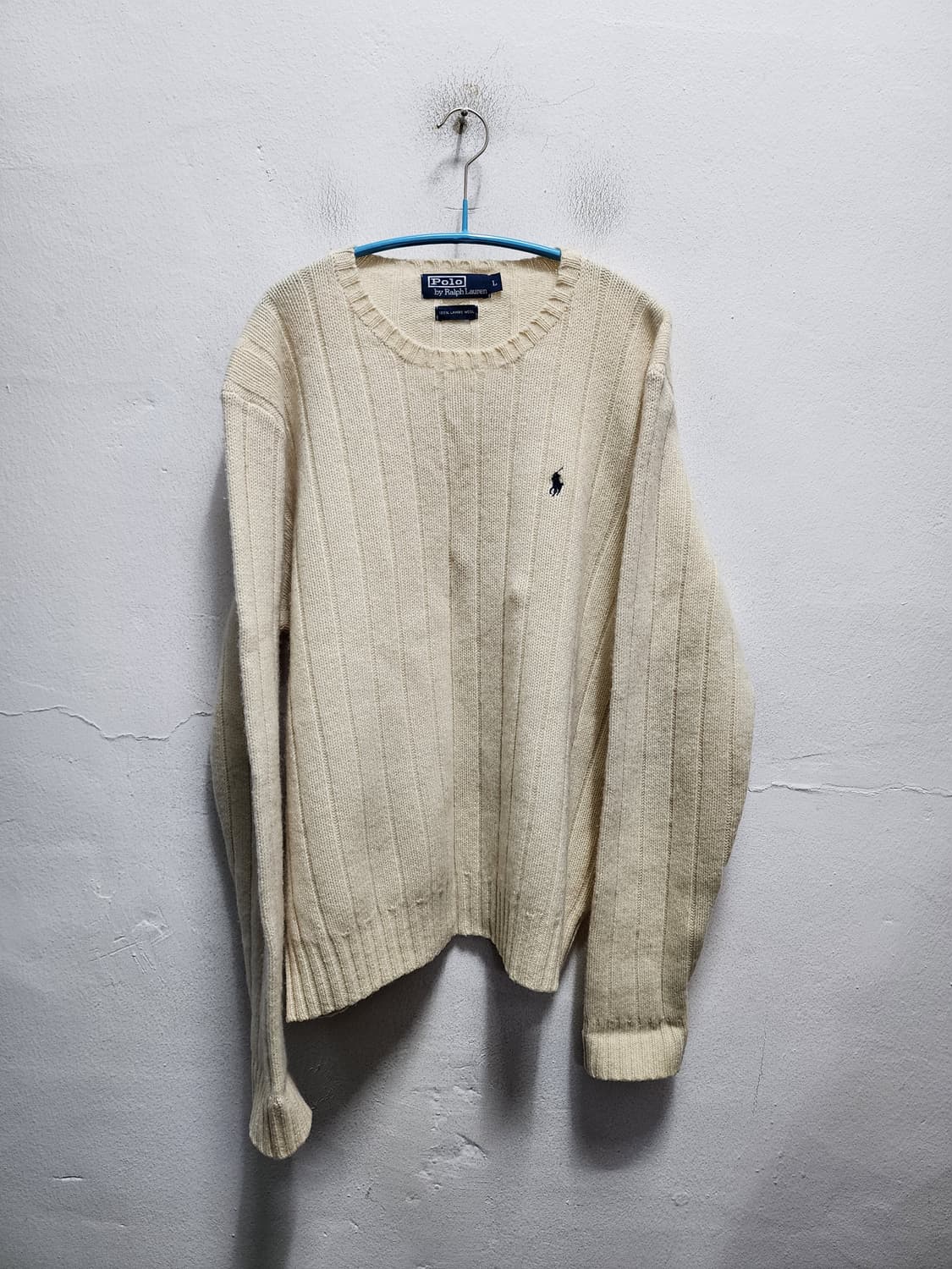 폴로 랄프로렌 램스울 WOOL 아이보리 니트  상품이미지1