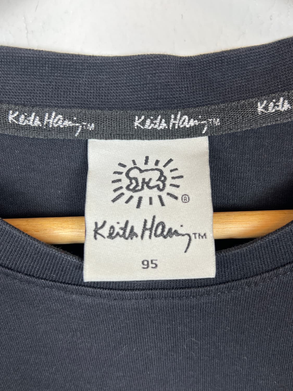 T173 키스해링 블랙 긴팔 티셔츠 95 상품이미지3