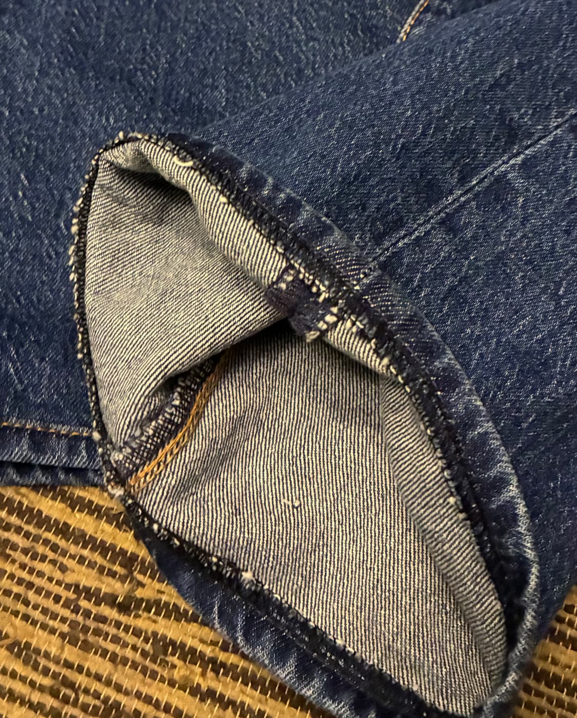 (32)Levis 리바이스 501 프리미엄 빅E 워싱 중청 데님 상품이미지5