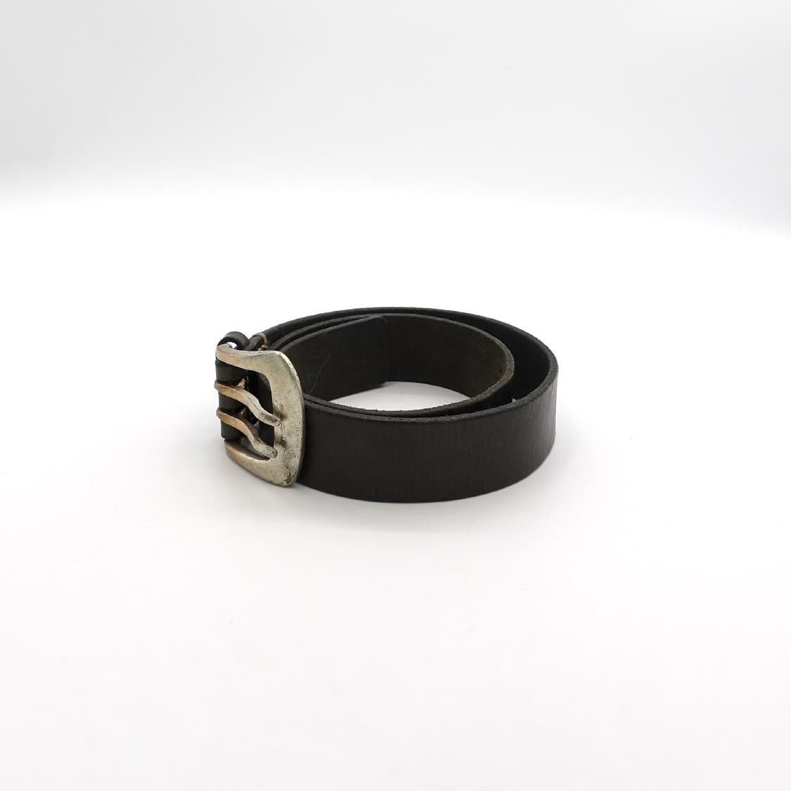 Y's 와이즈 요지야마모토 아카이브 더블 펀치 레더 벨트 상품이미지3