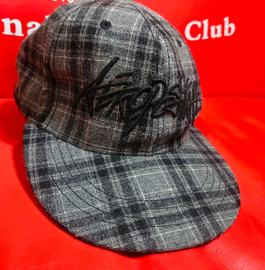 에어로포스테일 in USA 차콜 체크 스냅백
 상품이미지3