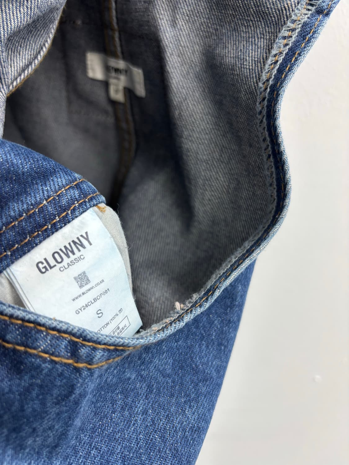 GLOWNY CLASSIC 글로니 데님 오버롤 팬츠 상품이미지7
