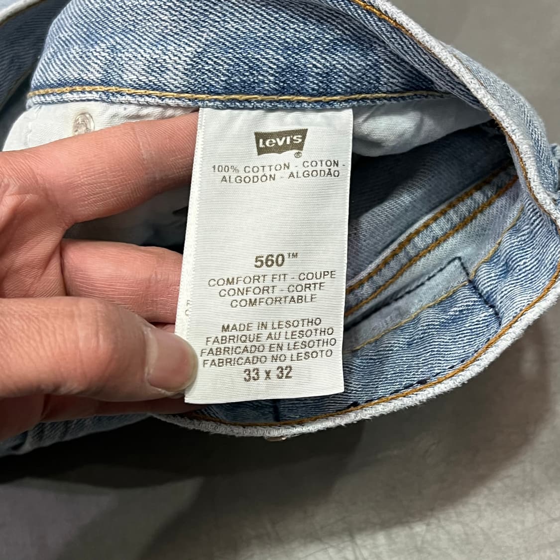  리바이스 560 데님팬츠 y15483 상품이미지8