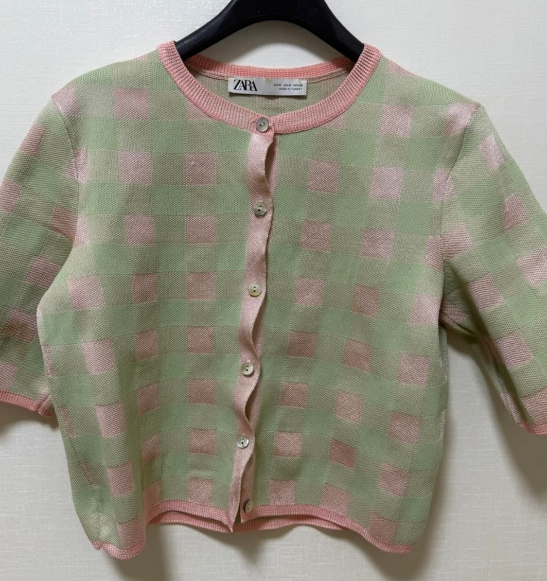 ZARA 체크 가디건 (김유정 가디건 / S) 상품이미지3