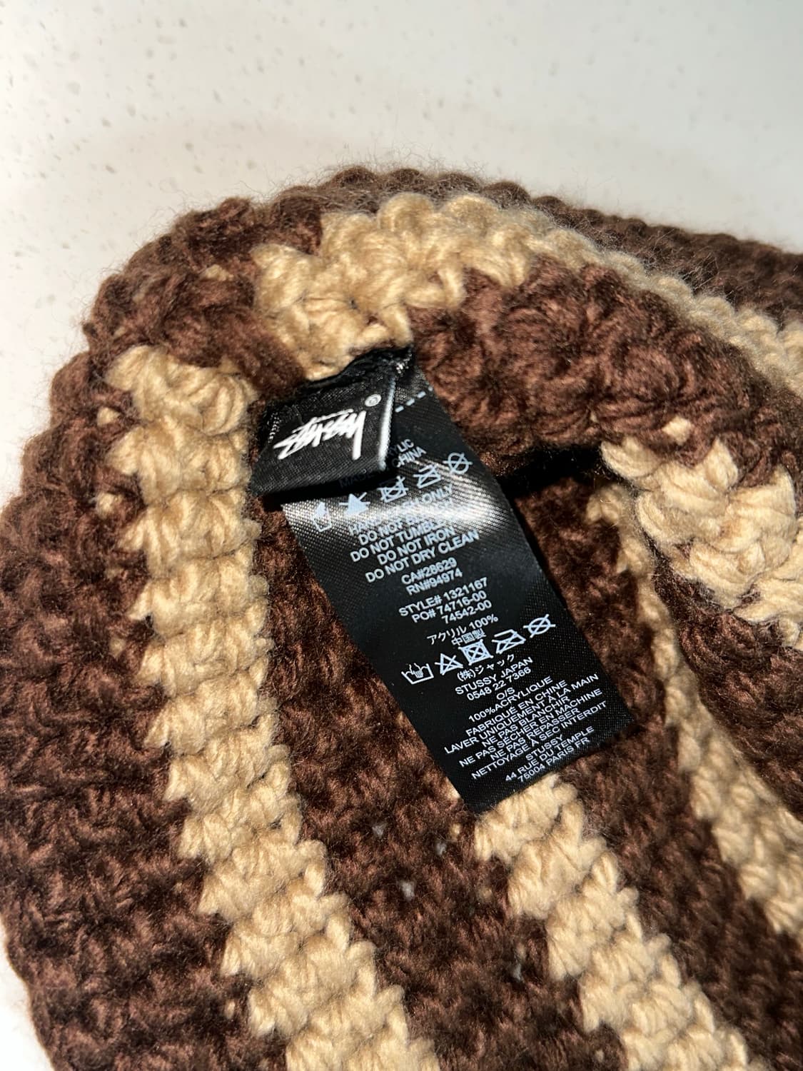Stussy 스투시 스월 니트 버킷햇 브라운 상품이미지6