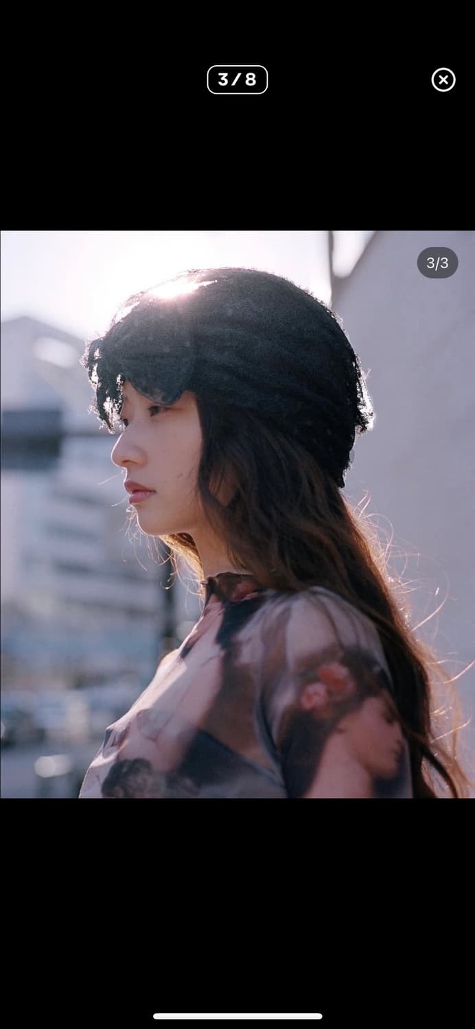 포에지담 레이스 터번 비니 상품이미지2