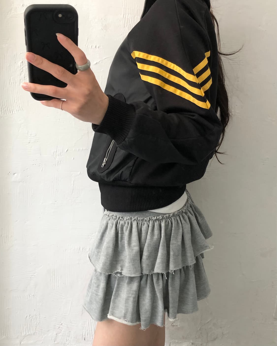 Adidas 아디다스 윈터 더블 옐로우/블랙 컬러 트랙 자켓 상품이미지3
