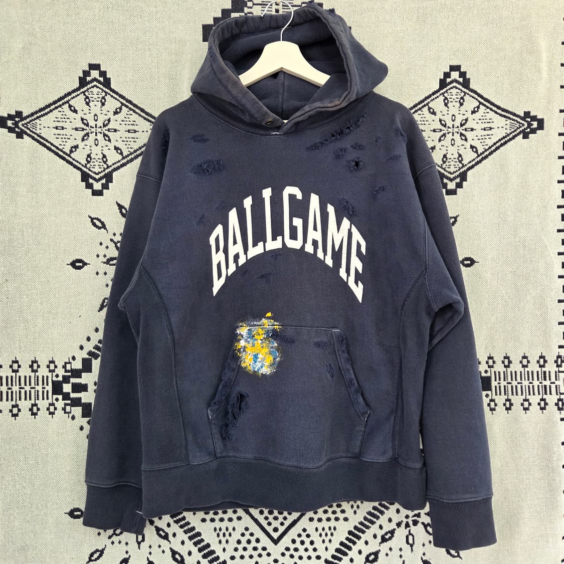 빈티지 볼게임 페이딩 후드 상품이미지1