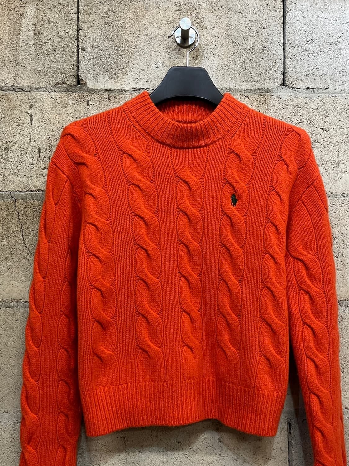 폴로 랄프로렌 오렌지 울 니트 상품이미지2