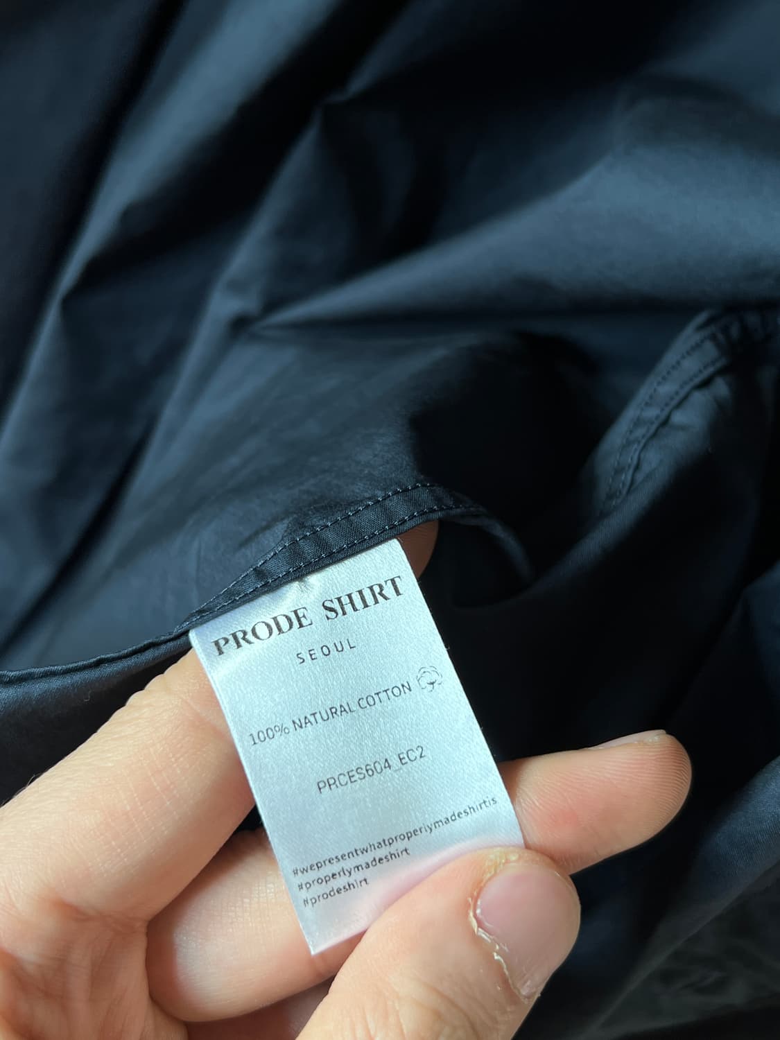 프로드 셔츠/s-980 usa 포플린 셔츠, 네이비, 50, 새상품 상품이미지7