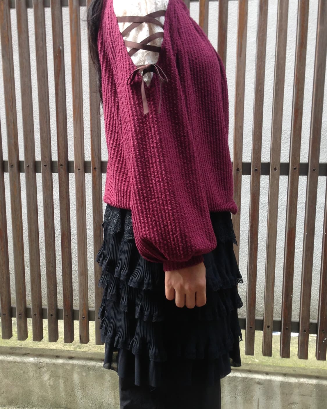 axse femme Lace Frill Skirt 상품이미지1