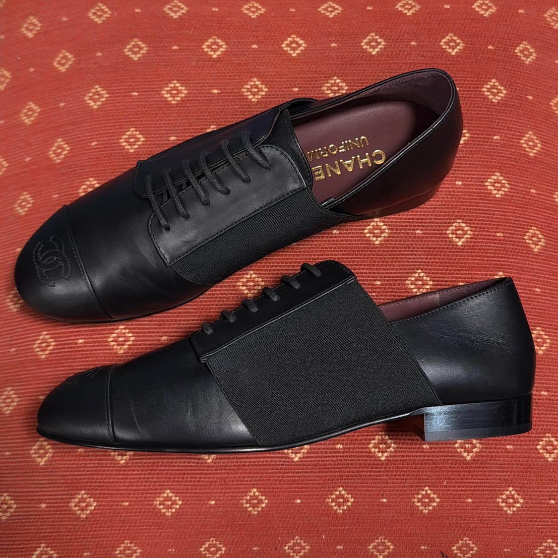 샤넬 유니폼 CC로고 스티치 여성 로퍼 상품이미지1