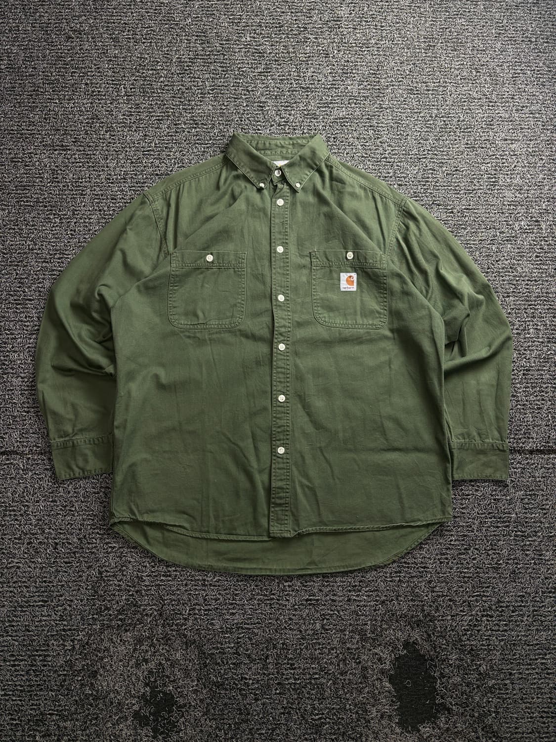 칼하트 워크웨어 롱슬리브 셔츠 카키 3141 상품이미지2