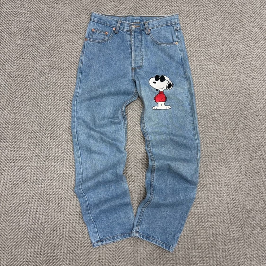 made in usa 빈티지 스누피 데님팬츠 v1098 상품이미지1