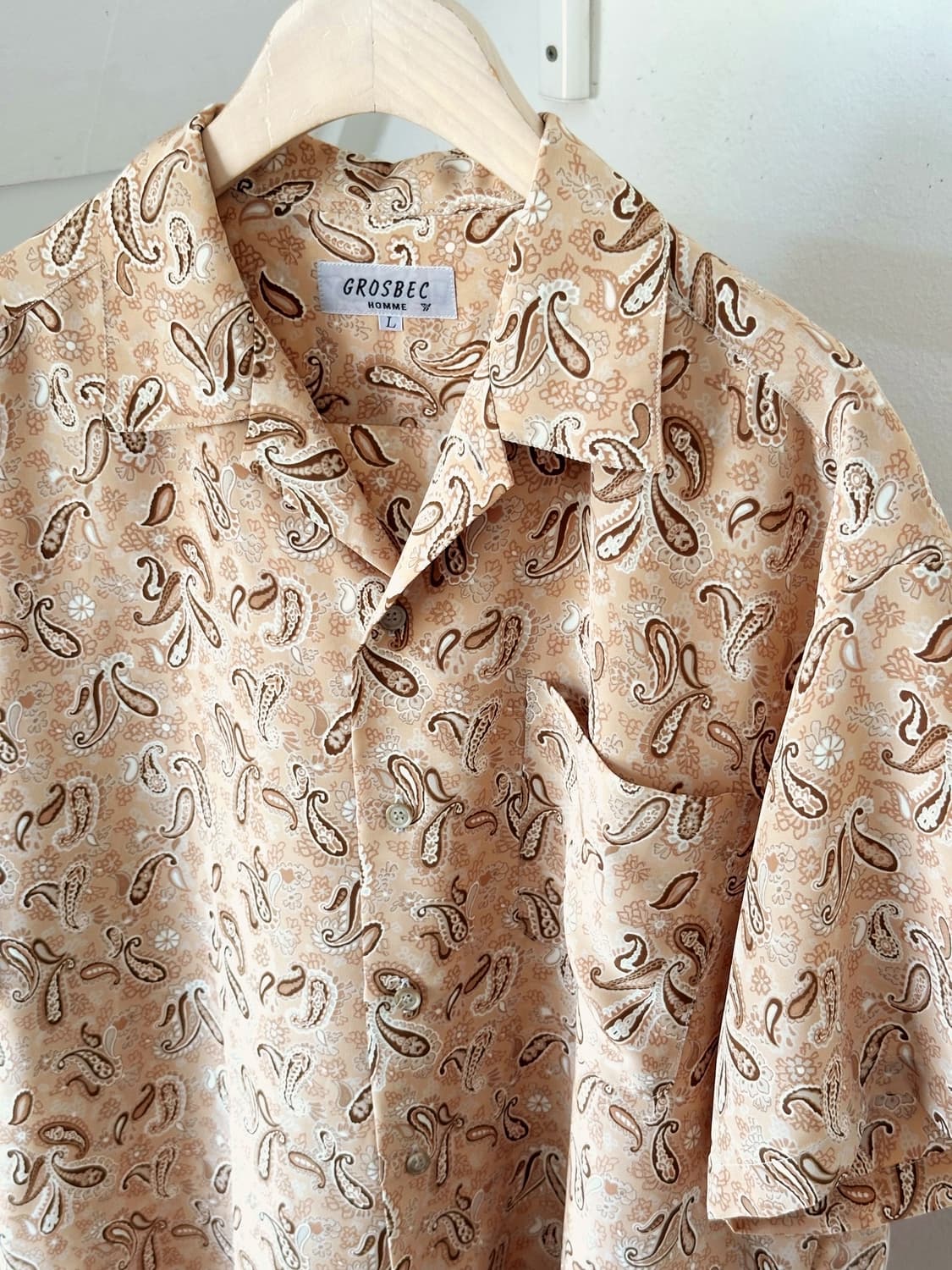 Light fabric design pattern H/S shirt 상품이미지3