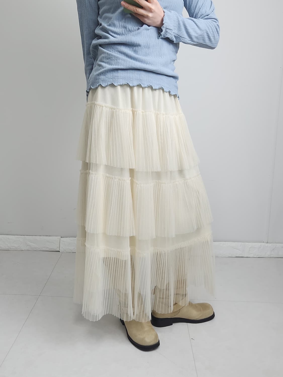 캉캉 샤 롱 스커트 상품이미지5