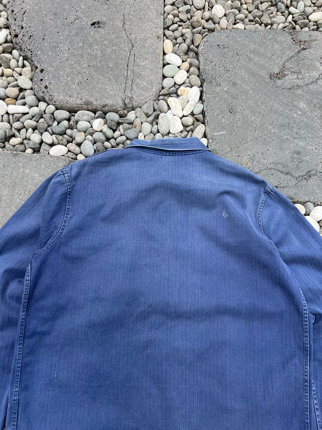 FADED BLUE OLD VINTAGE HBT 헤링본트윌 프렌치워크자켓 상품이미지7