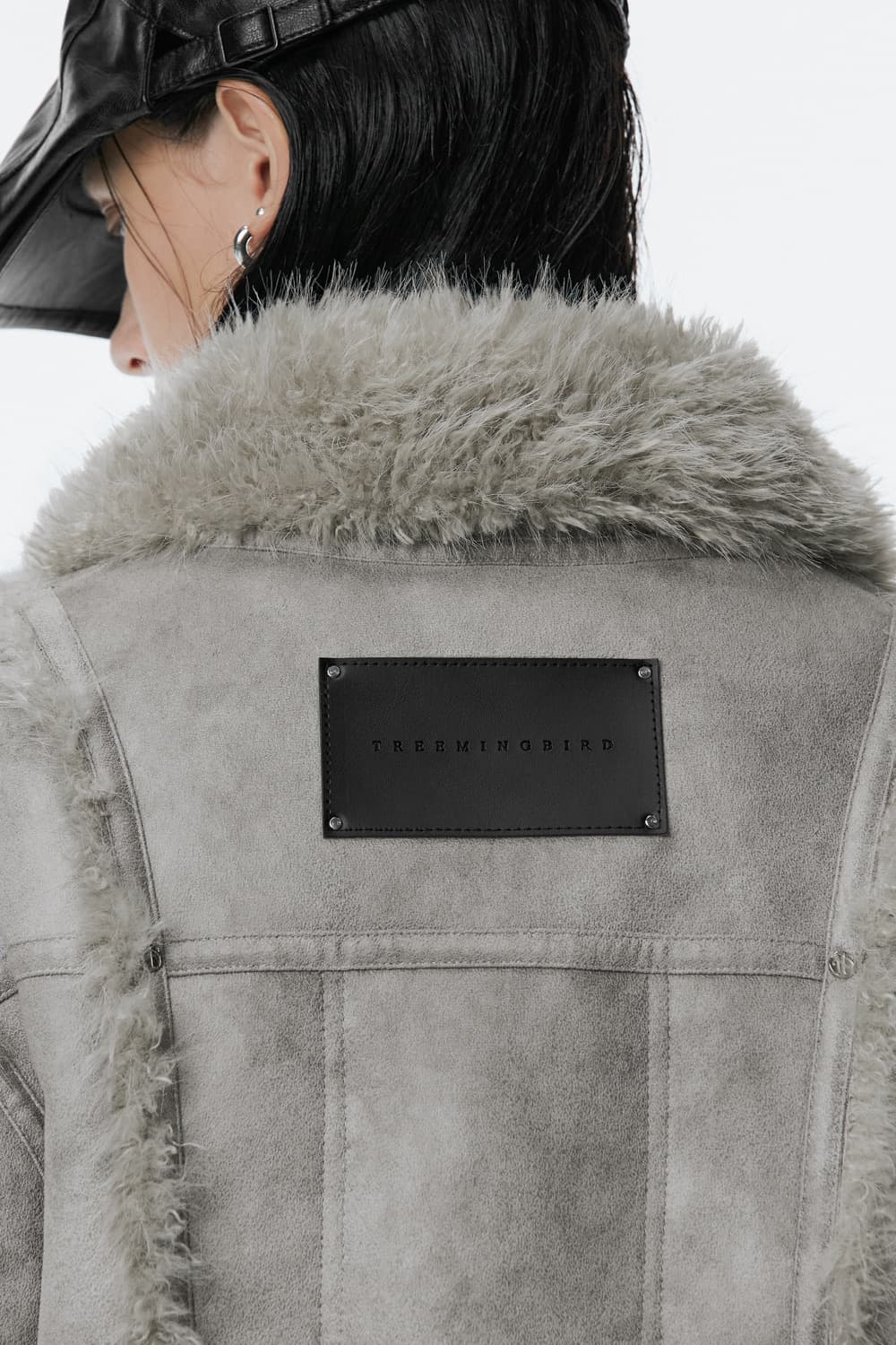 트리밍버드 무스탕 Shearling Crop Mustang [Gray] 상품이미지6