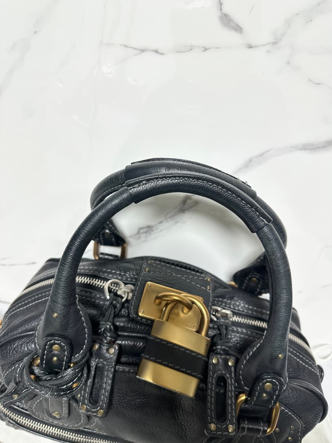 [A+ 정품] 끌로에 패딩턴백 블랙 금장 상품이미지5