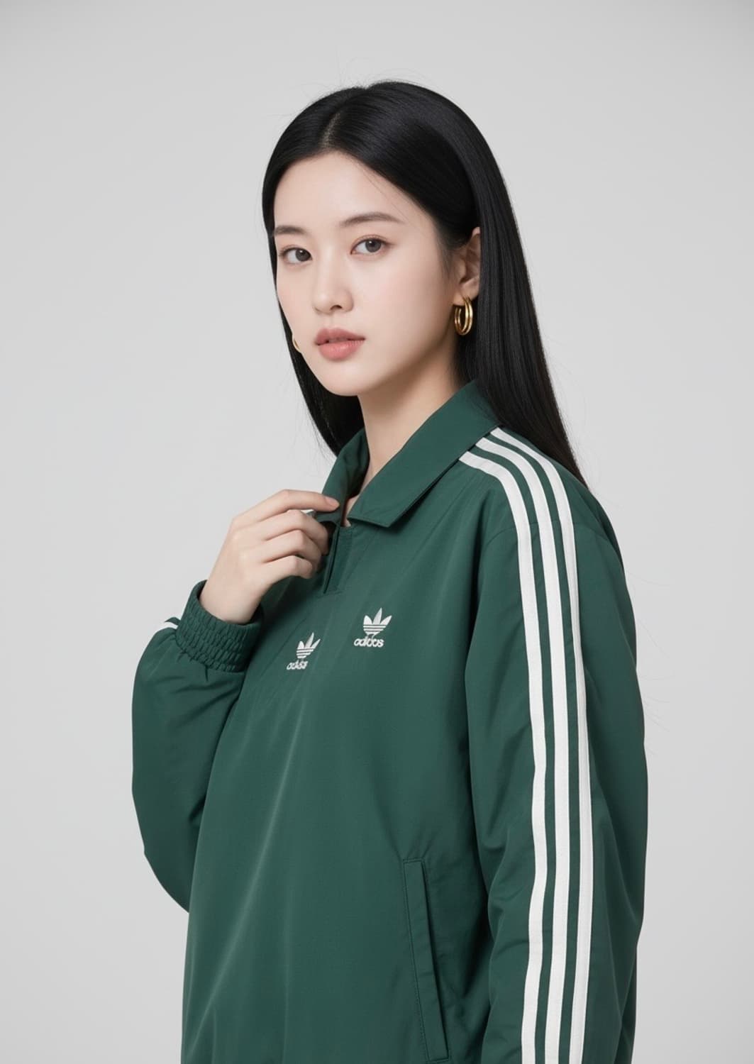 아디다스 삼선 카라티 웜업탑 M 상품이미지1