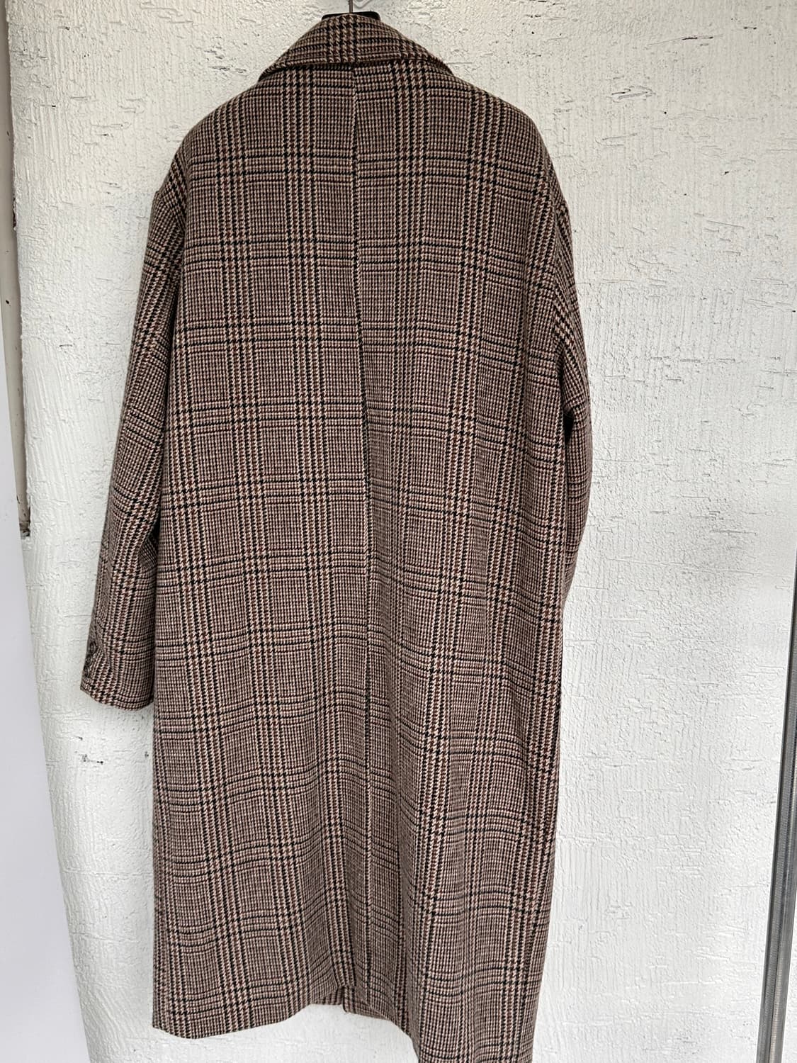 OY check pattern long coat 상품이미지10