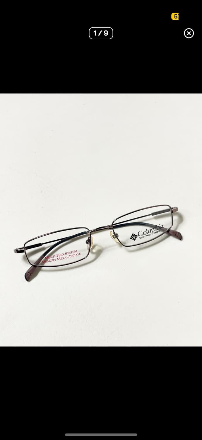 90s 콜롬비아 슬림 스퀘어 안경 상품이미지1