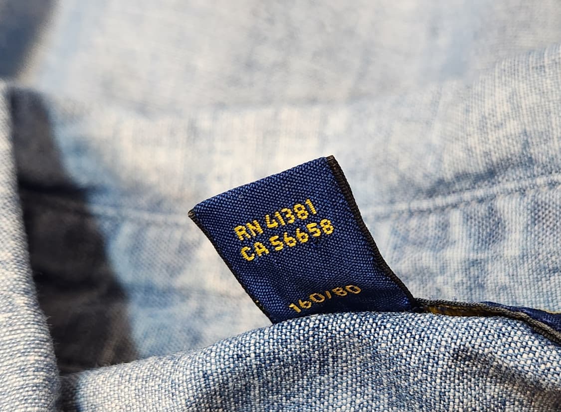 폴로 랄프로렌 데님 카라 카라 반팔 셔츠 상품이미지9