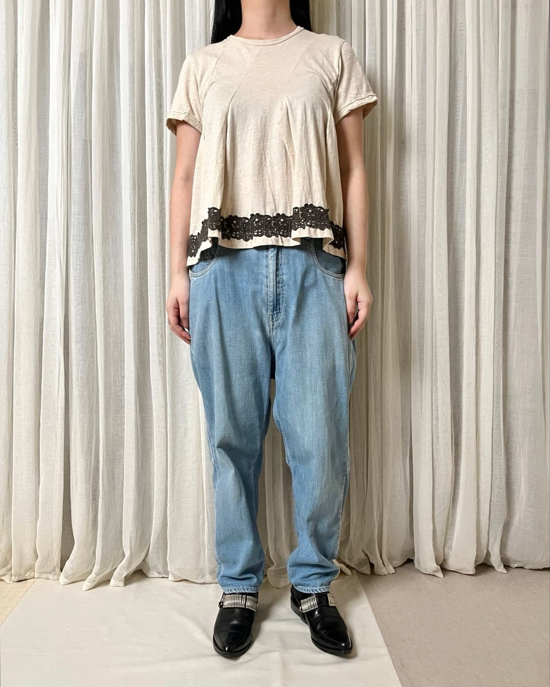 캐피탈 워시드 데님 사루엘 팬츠 kapital denim pants 상품이미지9