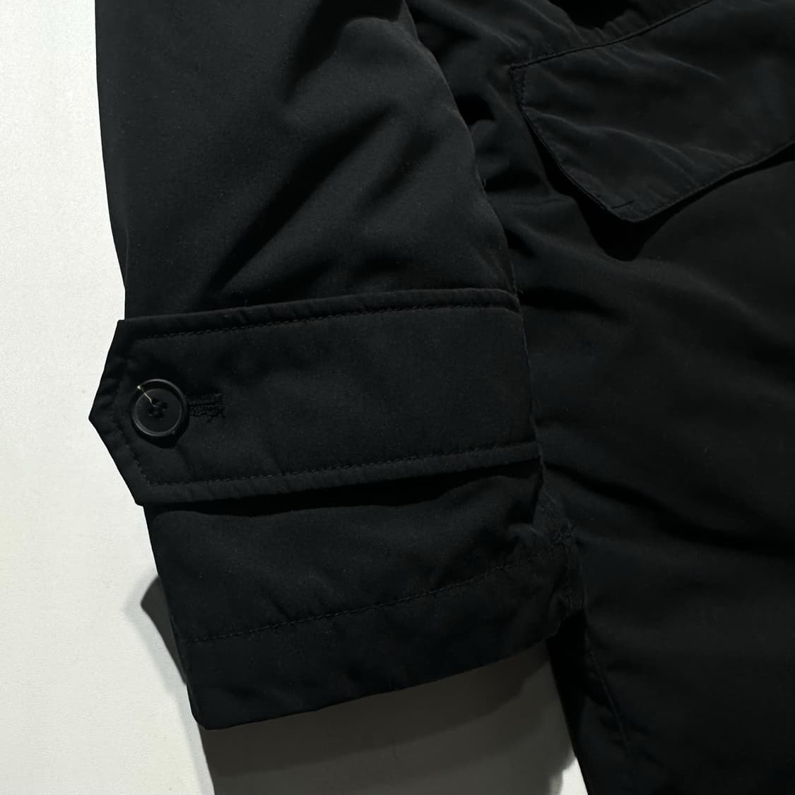 폴로 랄프로렌 구스다운 래글런 싱글 패딩 코트 블랙 상품이미지8