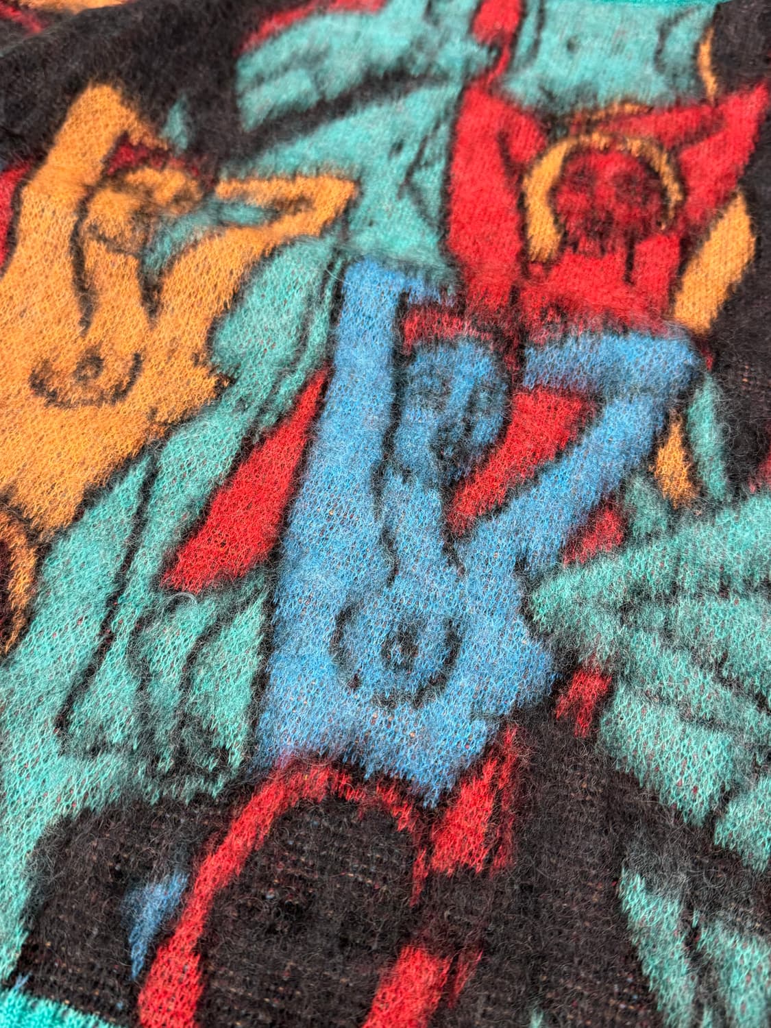 [M] 와코마리아 유라 백녀도 모헤어 니트  상품이미지5