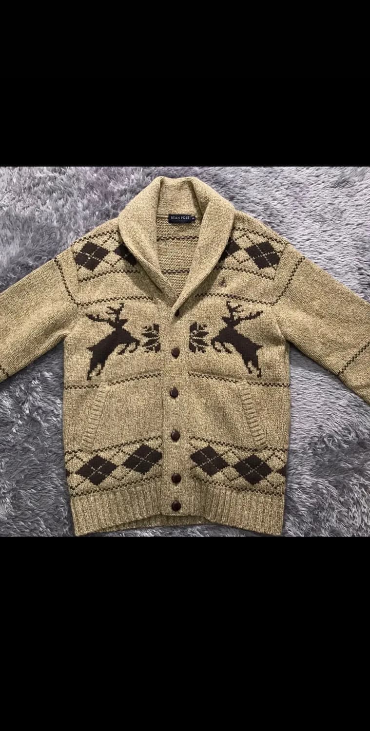 [[M, A급]# 빈폴(BEAN POLE) 코위찬 숄카라 가디건 상품이미지1