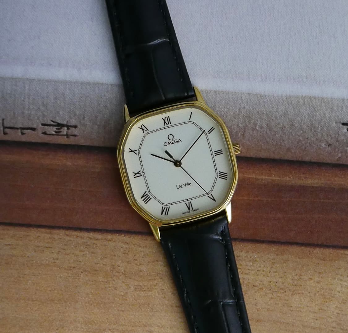 오메가 빈티지 드빌 로만 쿼츠 시계 상품이미지1