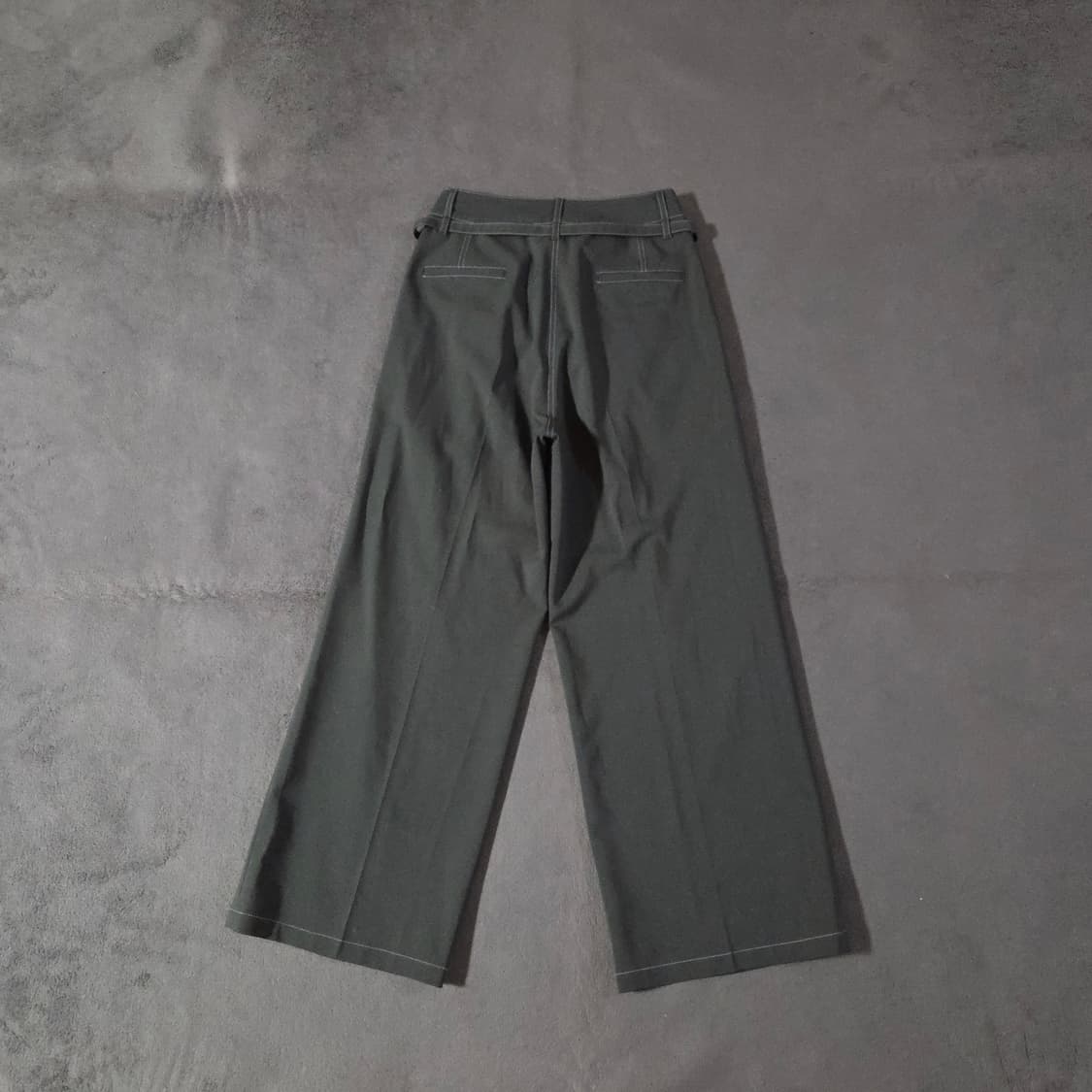 rrace 레이스 벨티드 스티치 라인 팬츠 M (28-29)그레이 상품이미지2