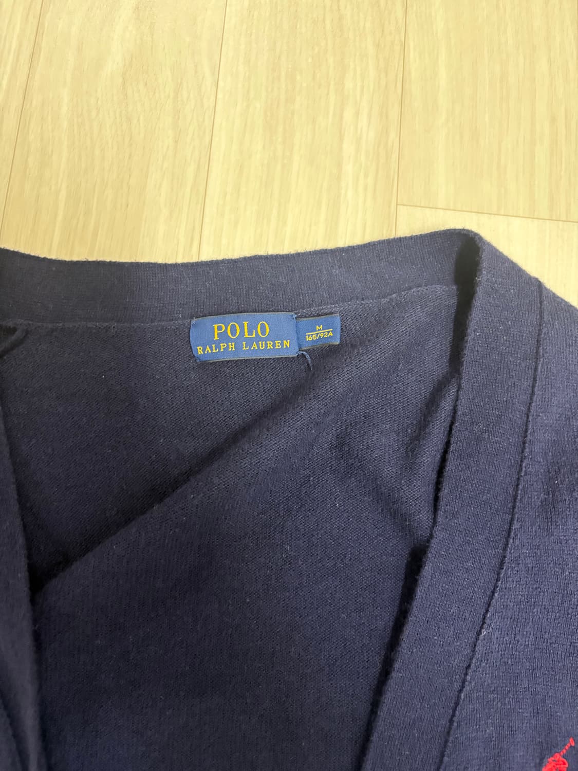 정품 폴로 가디건 네이비 상품이미지3