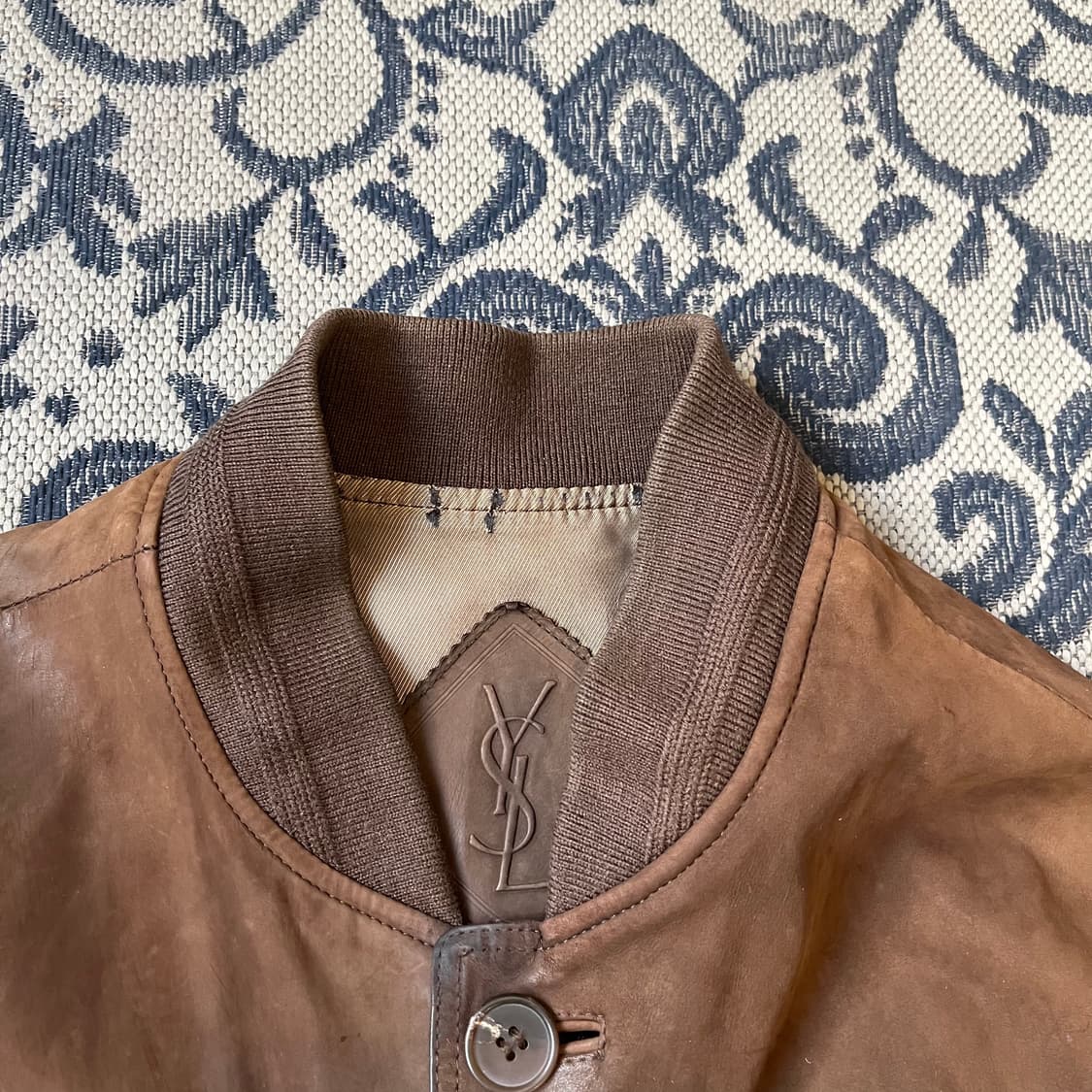 95 입생로랑 레더 자켓/W2526 상품이미지4