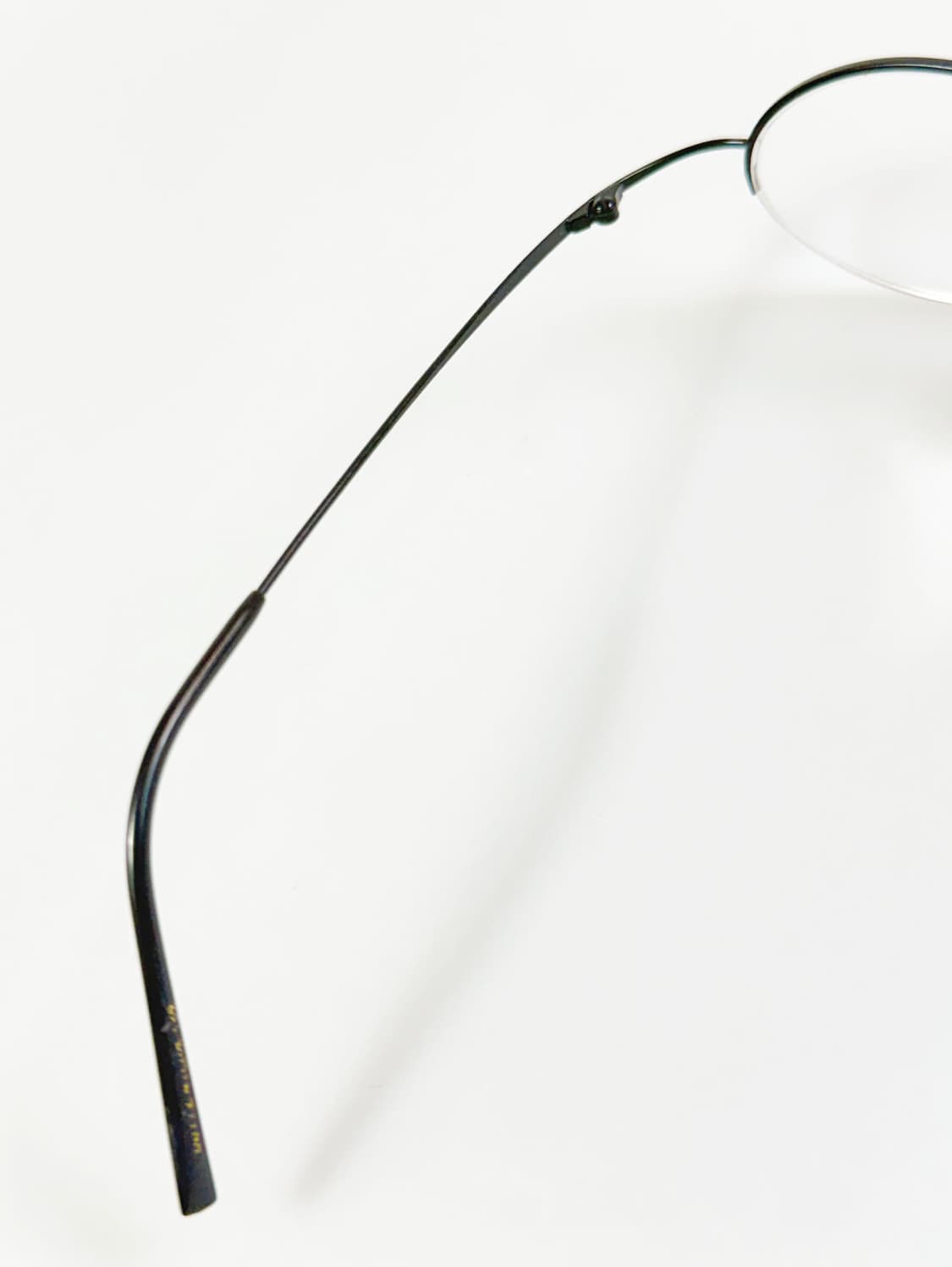 EPILOGUE 블랙 오벌 슬림 반무테 메탈 빈티지 안경 상품이미지7