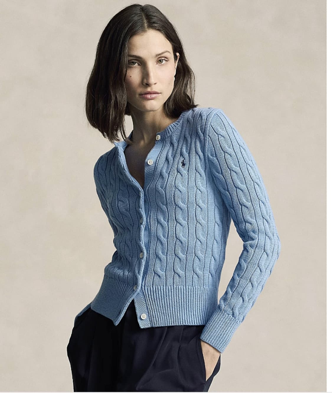 폴로 랄프로렌 케이블 니트 가디건 L 상품이미지3