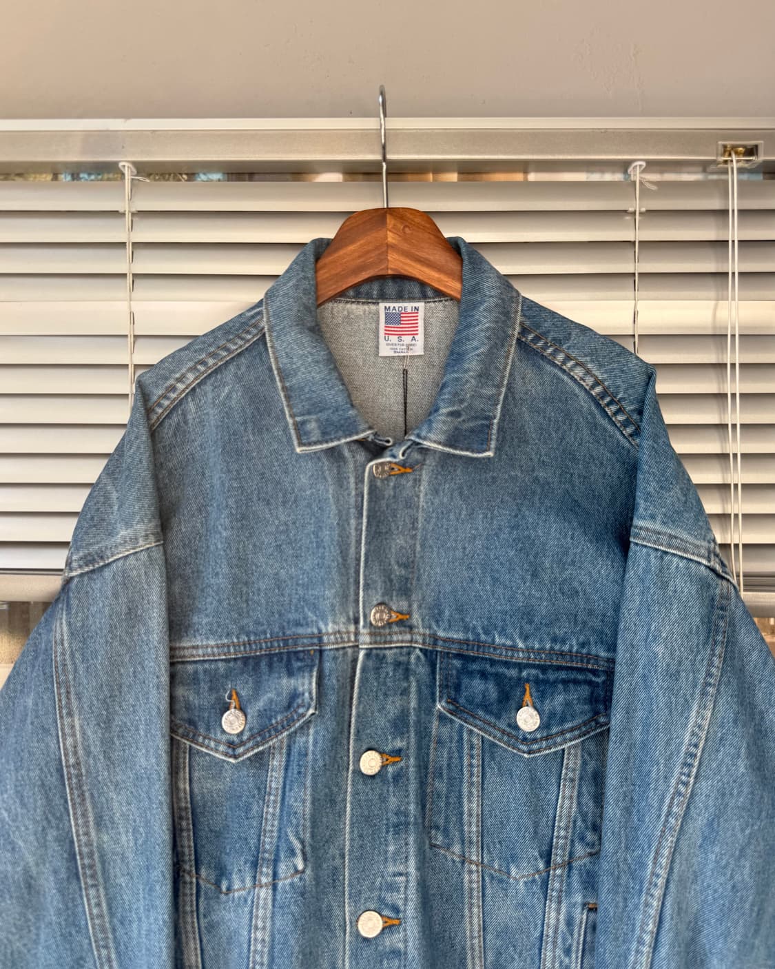 Tektronix vintage USA made denim trucker 상품이미지3