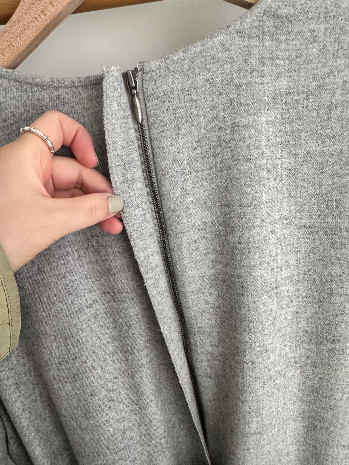 랑방 울 스웨이드 원피스(사이즈88) 상품이미지6