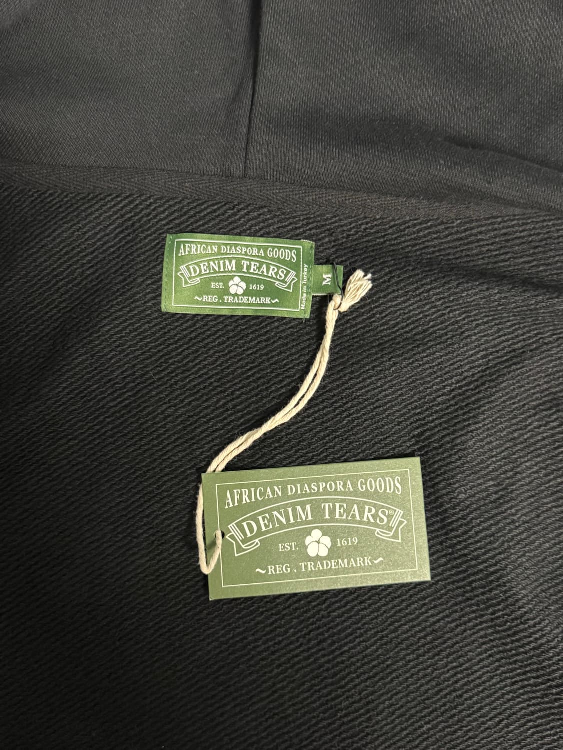 (새상품) 데님티어스 블랙 후드집업 M 상품이미지3
